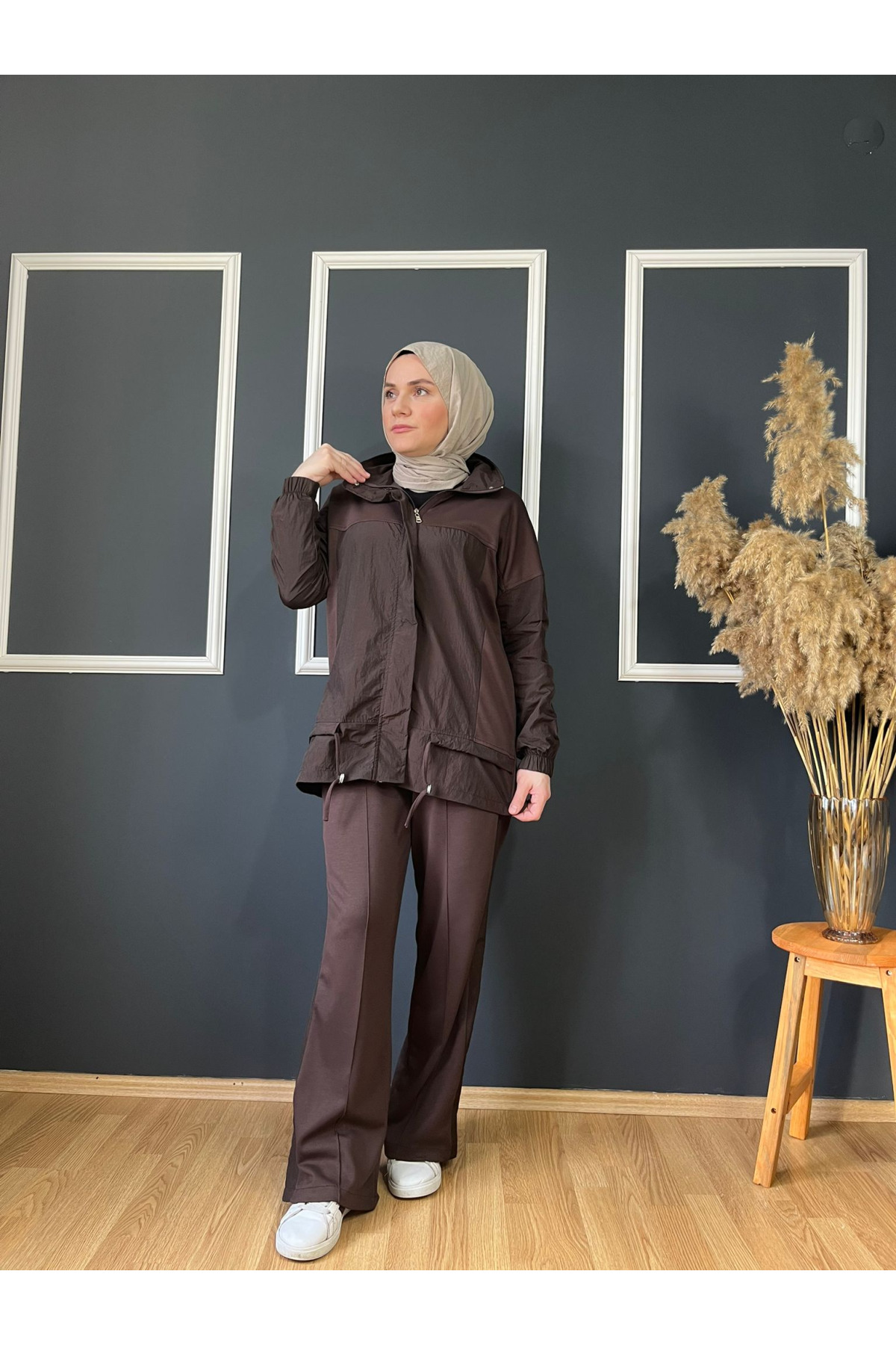 Paraşüt Kumaş Detaylı Oysho Eşofman Takım